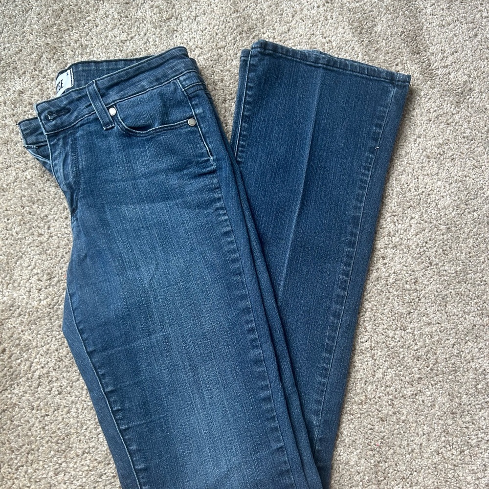 PAIGE Dark Blue Flare Jeans